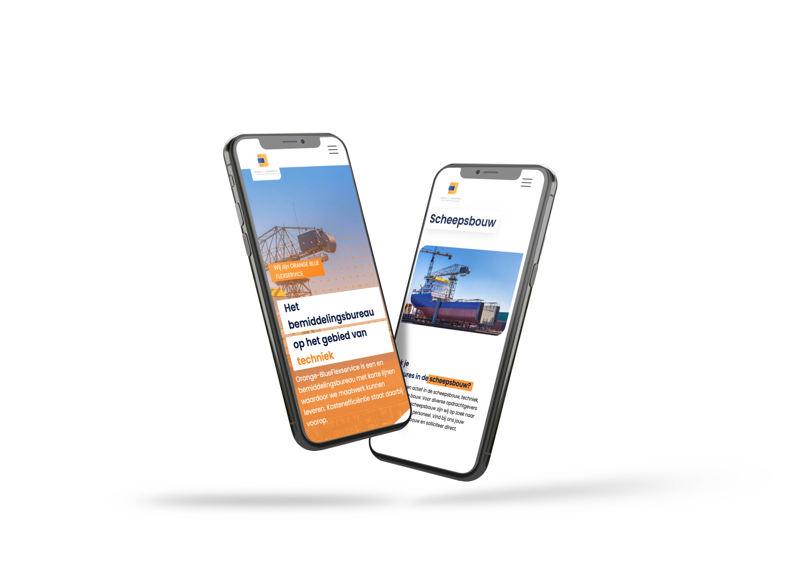 Website Orange-BlueFlexservice iphone